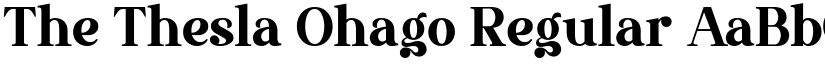 The Thesla Ohago Regular font