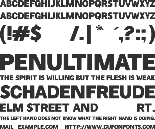 Chicago Police font preview
