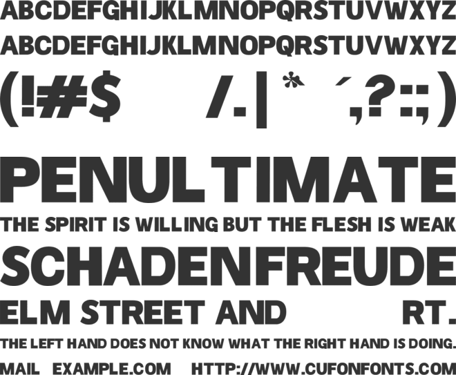 Chicago Police font preview