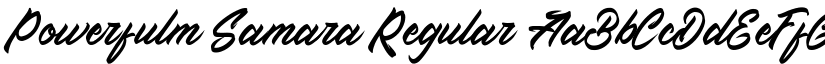 Powerfulm Samara Regular font