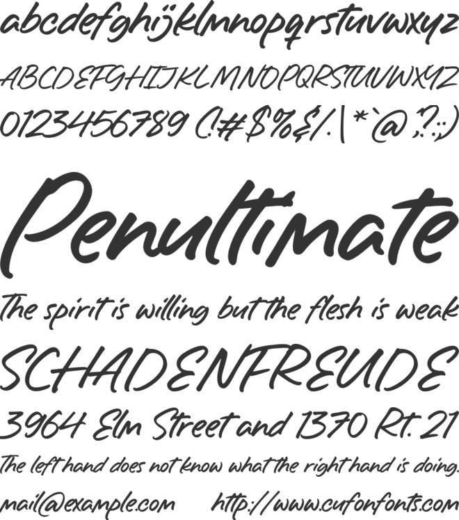 Hello America font preview