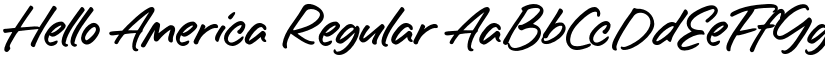 Hello America Regular font