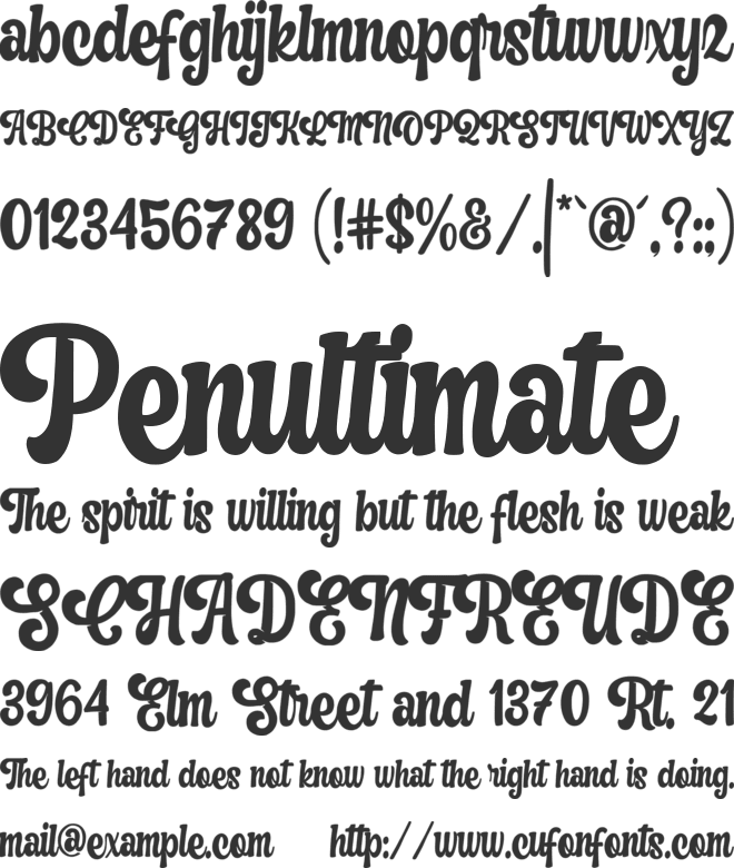 Last Dream font preview