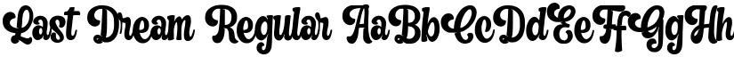 Last Dream Regular font