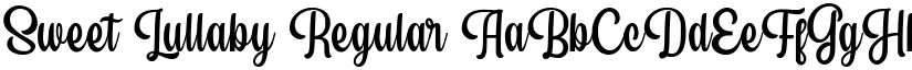 Sweet Lullaby Regular font