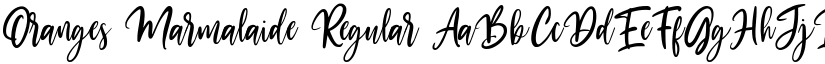 Oranges Marmalaide Regular font