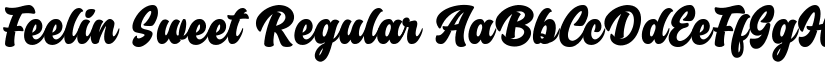 Feelin Sweet Regular font