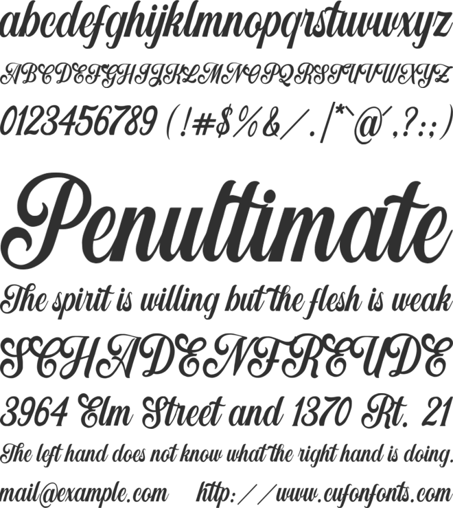 Broughton font preview