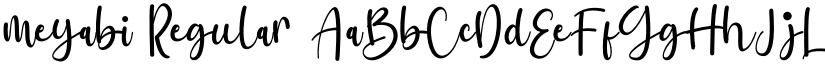meyabi Regular font
