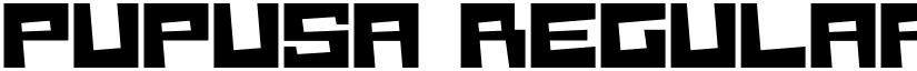 Pupusa Regular font