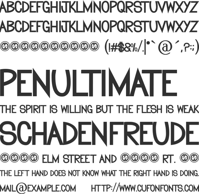 birthday card font preview