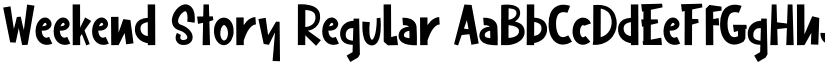 Weekend Story Regular font