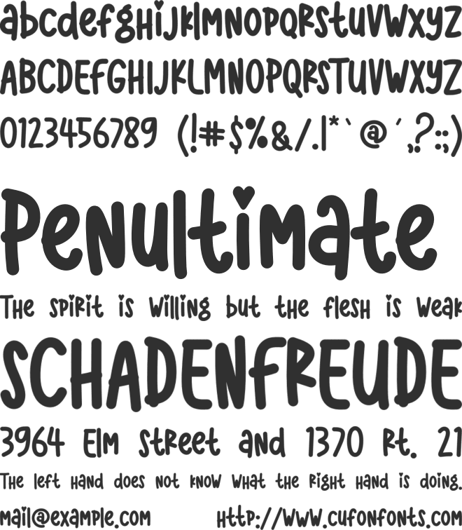 Hoolliddayy font preview