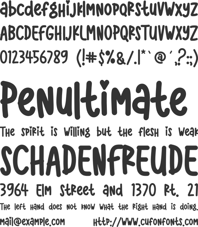 Hoolliddayy font preview