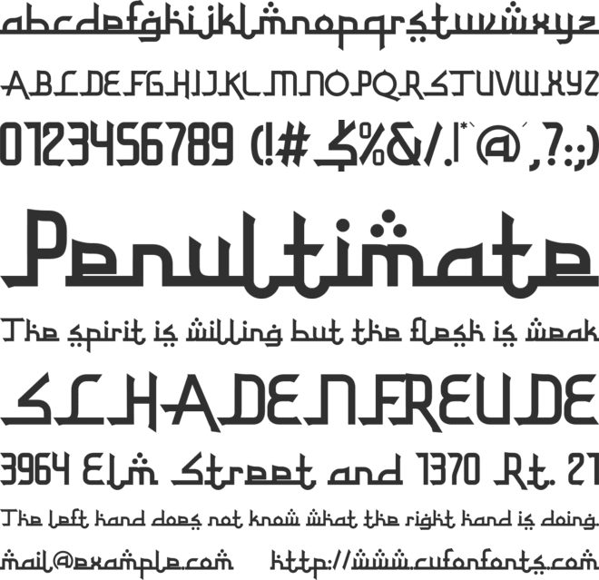 Ramadhanfest font preview