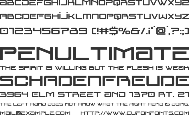Blade Singer font preview
