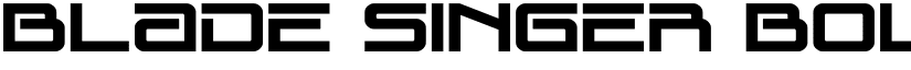 Blade Singer Bold Regular font