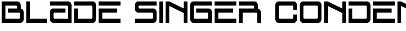 Blade Singer Condensed Regular font