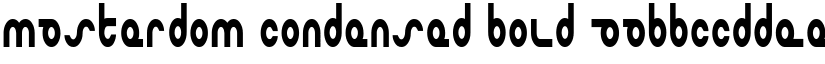 Masterdom Condensed Bold font