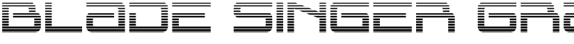 Blade Singer Gradient Regular font
