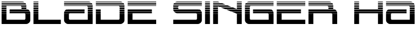 Blade Singer Halftone Regular font