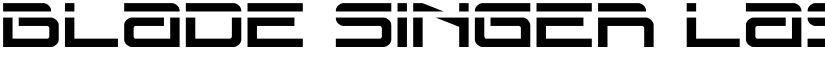 Blade Singer Laser Regular font