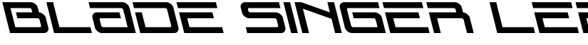 Blade Singer Leftalic Regular font