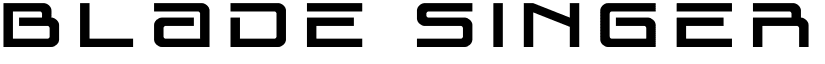 Blade Singer Title Regular font