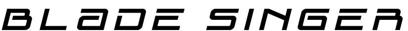 Blade Singer Title Italic Regular font