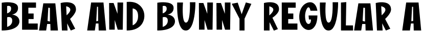 Bear And Bunny Regular font