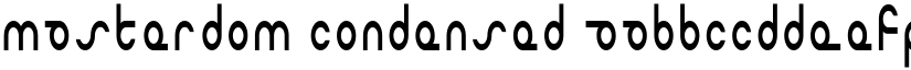 Masterdom Condensed font