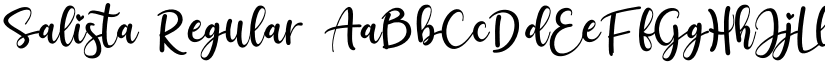 Salista Regular font