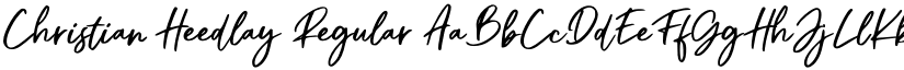 Christian Heedlay Regular font