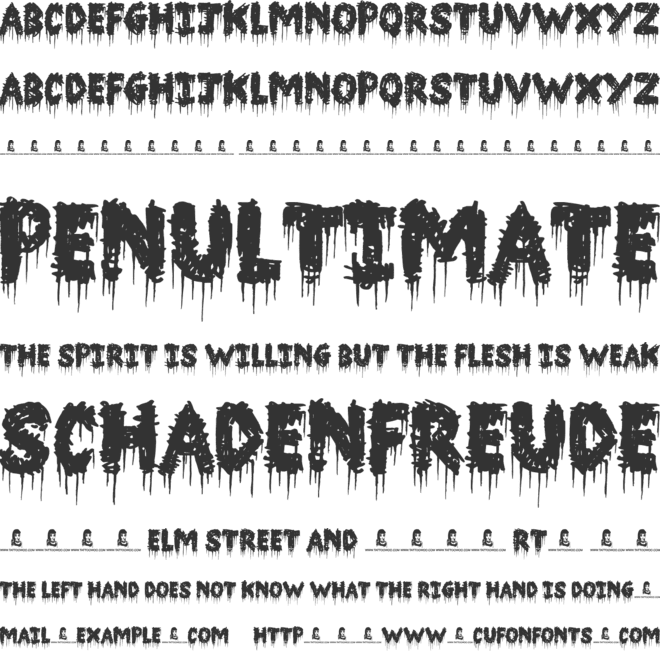 Barn House font preview