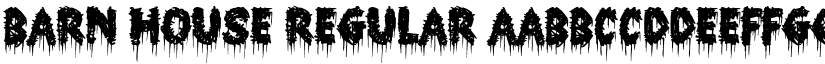 Barn House Regular font
