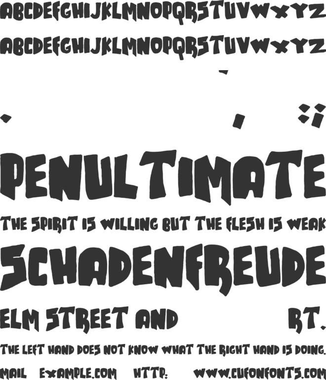 JMH TALES font preview