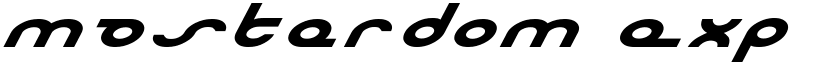 Masterdom Exp Bold Italic font