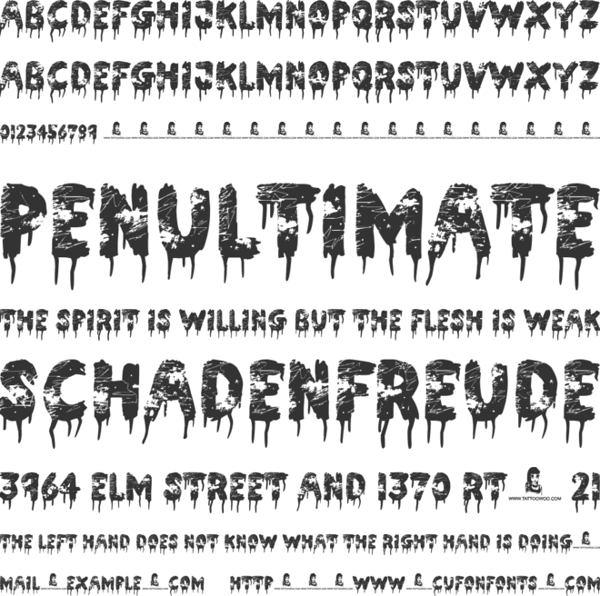 Nothing To Lose font preview