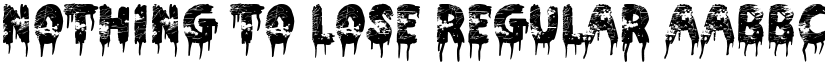 Nothing To Lose Regular font