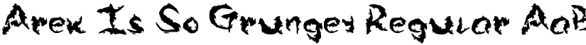 Arek Is So Grungey font download
