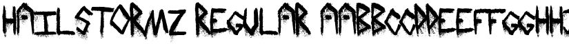 HailStormz font download