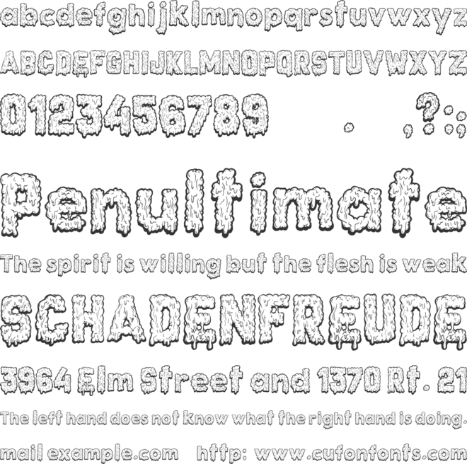 Monstrocity font preview