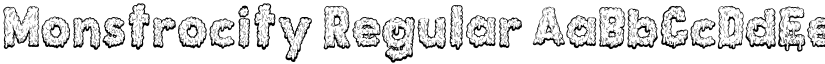 Monstrocity Regular font