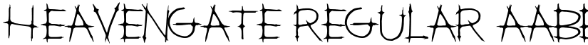HeavenGate Regular font