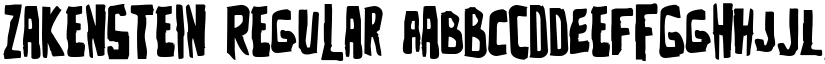 Zakenstein font download