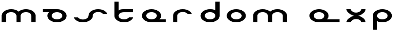 Masterdom Exp font