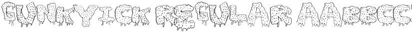 GunkyIck font download