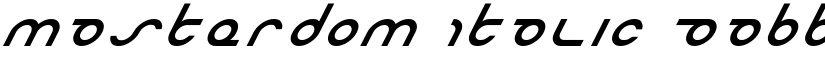 Masterdom Italic font