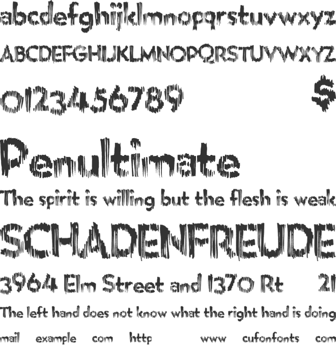 MicroBrew font preview