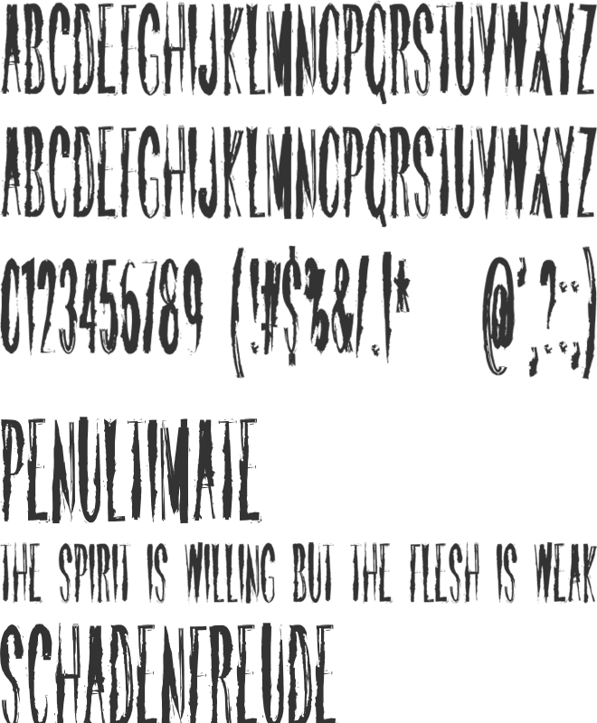 April Ten font preview